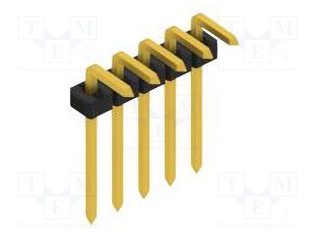 Connector: pin strips; pin header; male; PIN: 5; 2mm; THT; 1x5; 100V