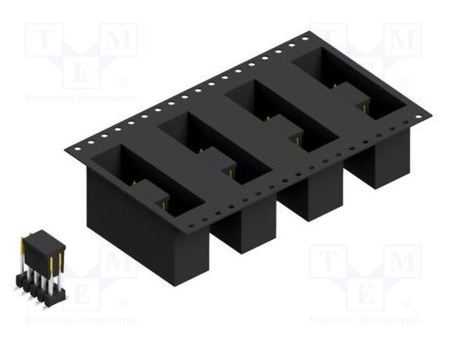 Connector: pin strips; pin header; male; PIN: 10; 2.54mm; SMT; 2x5