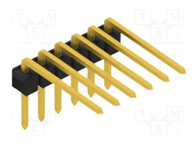 Connector: pin strips; pin header; male; PIN: 6; 2.54mm; THT; 1x6