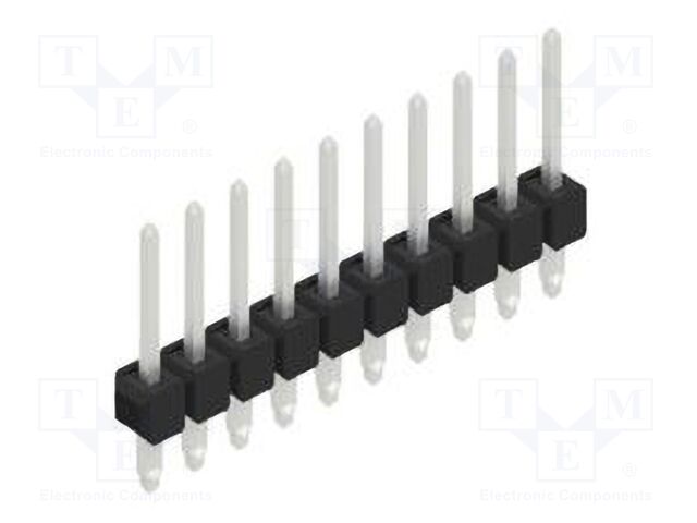 Connector: pin strips; pin header; male; PIN: 10; 2.54mm; THT; 1x10