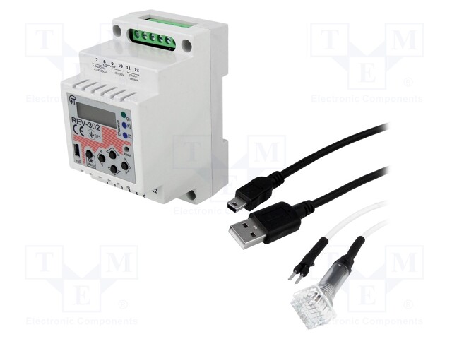 Timer; Range: 1÷1200s; DPDT; 8÷30VDC; DIN; OUT 1: 16A