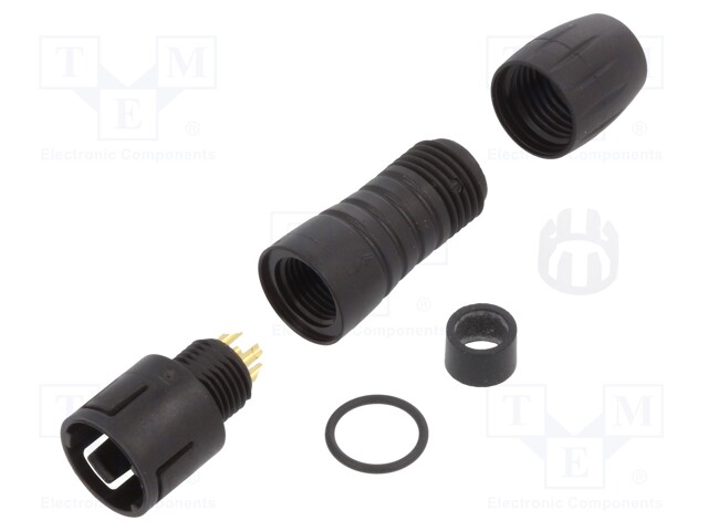 Plug; Connector: circular; 620; male; PIN: 4; unshielded; latch; 2.5A