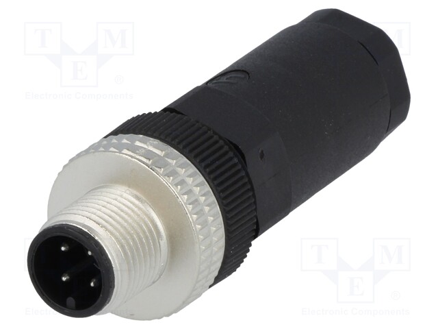 Plug; M12; PIN: 4; male; A code-DeviceNet / CANopen; for cable
