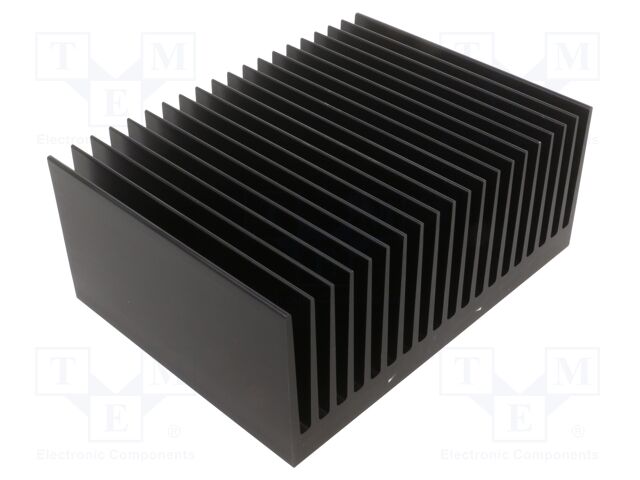 Heatsink: extruded; grilled; black; L: 150mm; W: 200mm; H: 83mm