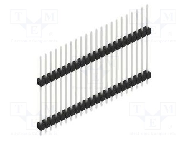 Connector: pin strips; pin header; male; PIN: 22; 2.54mm; THT; 1x22