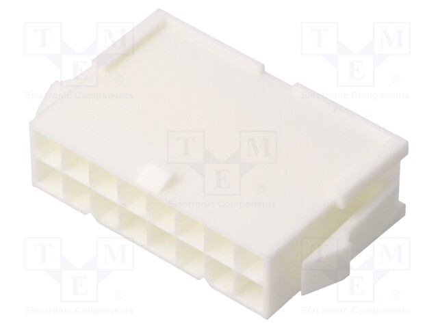 MiniFit Jr 16ckt dual row plug with ears