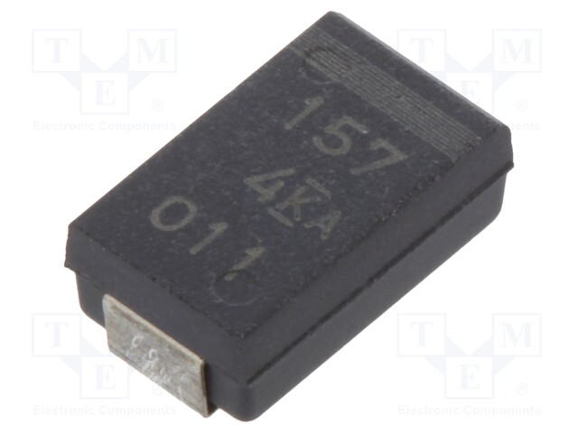 Capacitor: tantalum-polymer; 150uF; 4VDC; Case: D; 2917; ESR: 45mΩ