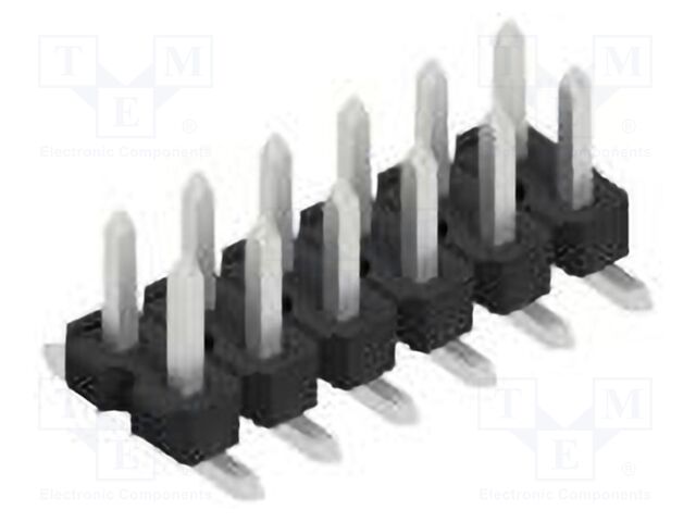Connector: pin strips; pin header; male; PIN: 12; 2.54mm; SMT; 2x6