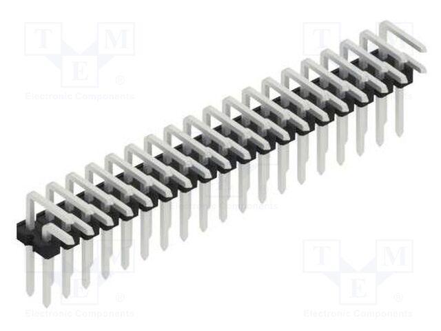Connector: pin strips; pin header; male; PIN: 38; 2.54mm; THT; 2x19