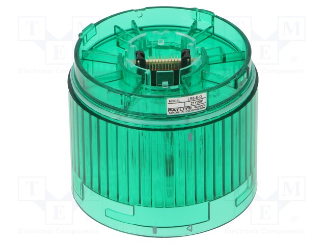 Signaller: lighting; LED; green; 24VDC; IP65; Ø60x50mm; LR6