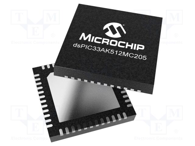 IC: dsPIC microcontroller; 512kB; 64kBRAM; VQFN48; 3÷3.6VDC; reel