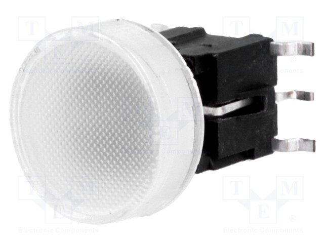 Switch: keypad; Pos: 2; SPST-NO; 0.05A/48VDC; colourless; white