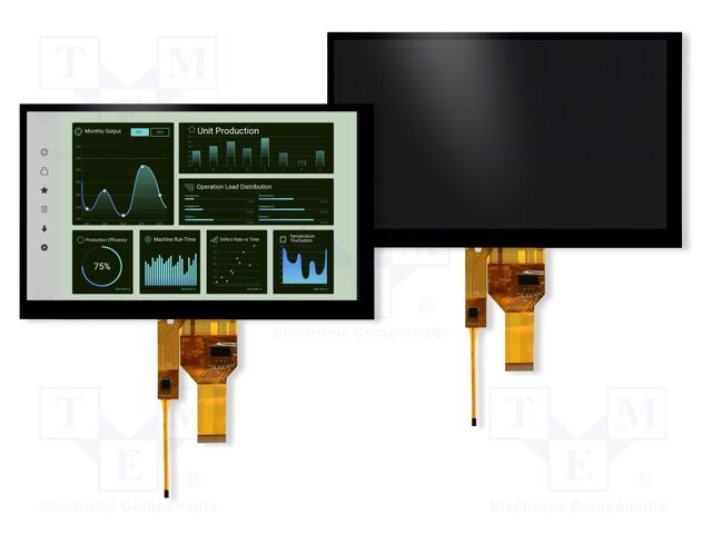Display: TFT; 7"; 800x480; Illumin: LED; 164.9x100mm; RGB