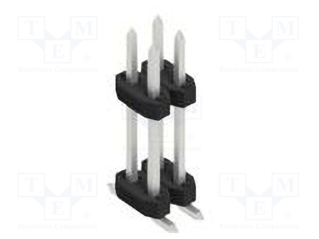 Connector: pin strips; pin header; male; PIN: 4; 2mm; SMT; 2x2; 100V