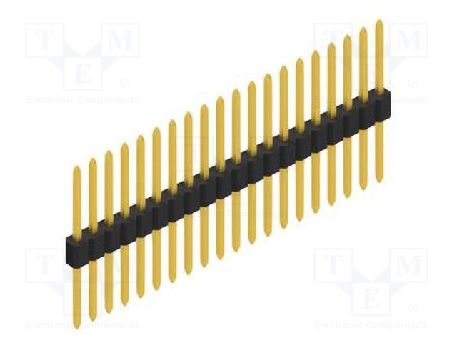 Connector: pin strips; pin header; male; PIN: 20; 1.27mm; THT; 1x20