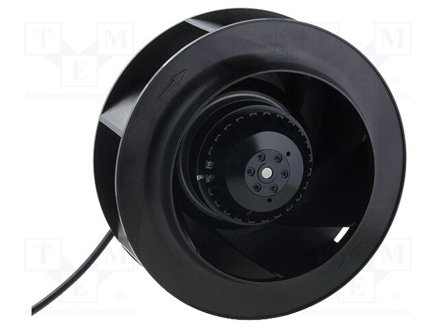 Fan: AC; radial; 230VAC; Ø225x99mm; 1190m3/h; 69dBA; ball bearing
