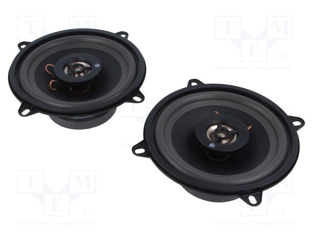 Car loudspeakers; two-way; 130mm; 80W; 80÷16000Hz; 4Ω; 90dB; 2pcs.