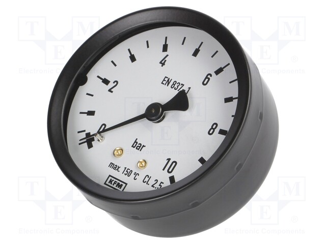 Manometer; Class: 2,5; 40mm; Thread: G 1/8 B; 0÷10bar; -20÷60°C