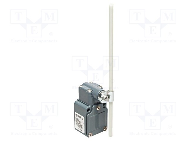 Limit switch; adjustable fiber glass rod, R 19- 189mm; NO + NC