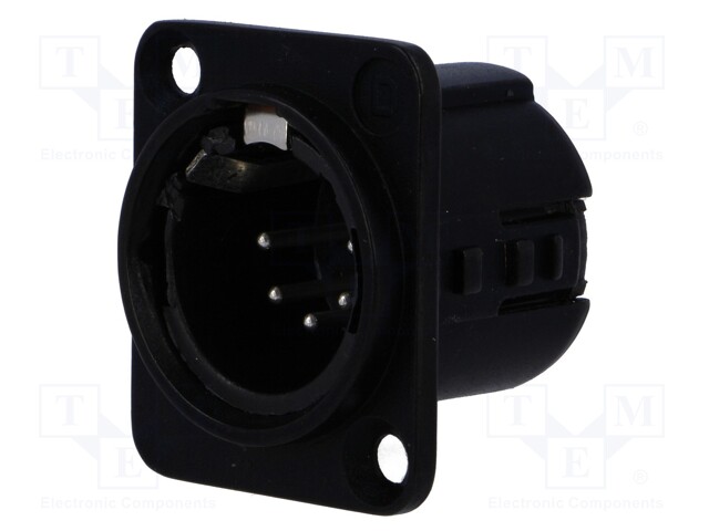 Socket; XLR; male; PIN: 5; straight; soldering; silver plated; 50V