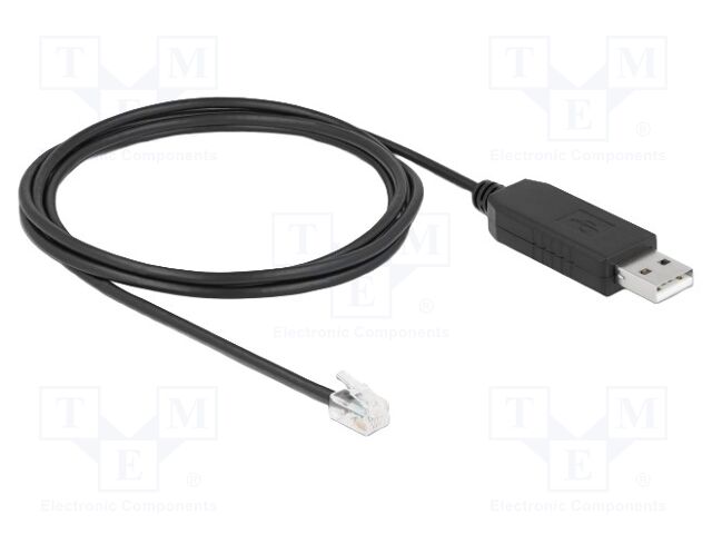 Adapter; RJ10 plug,USB A plug; 2m; USB 2.0; Interface: RS232,UART