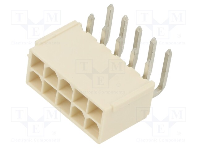4.2mm WtB RAHdr W/O MntFlg 2.54Sn 10Ckt
