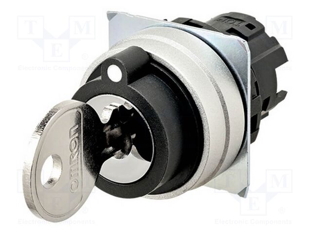 Switch: rotary with key; 22mm; none; Pos: 3