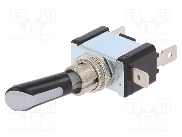 Switch: toggle; Pos: 2; SPST; OFF-ON; 20A/12VDC; -20÷85°C; 50mΩ