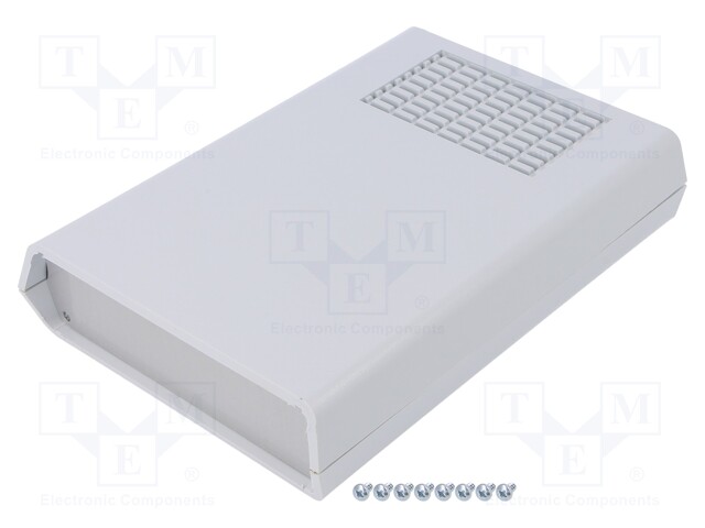 Enclosure: with panel; vented,PCB is fastened in guides; KL