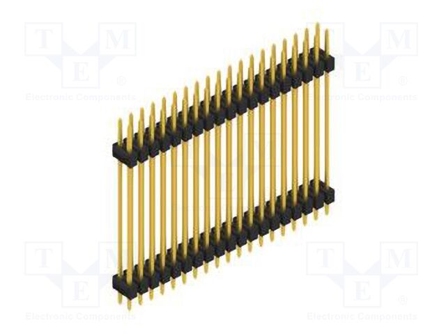Connector: pin strips; pin header; male; PIN: 38; 2.54mm; THT; 2x19