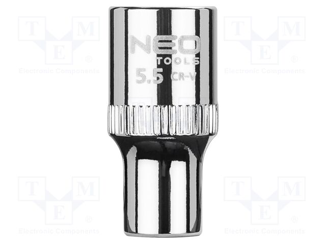 Socket; 6-angles,socket spanner; HEX 5.5mm; 1/4"; SUPERLOCK