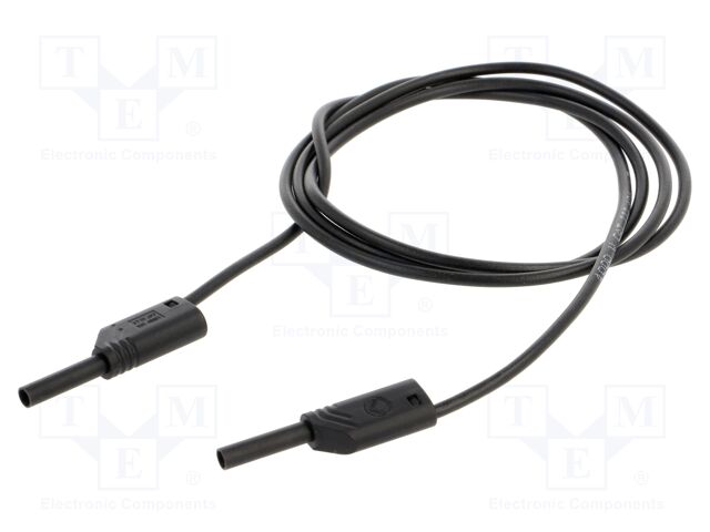 Test lead; 10A; banana plug with axial socket 2mm; Urated: 1kV