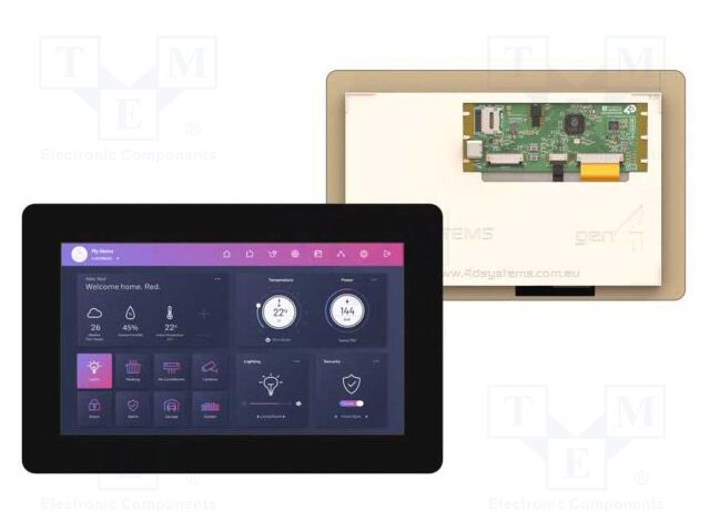 Display: TFT; 7"; 800x480; 520BSRAM,8MBPSRAM,16MBFLASH; 475cd/m2