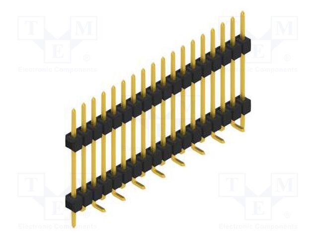 Connector: pin strips; pin header; male; PIN: 18; 2.54mm; SMT; 1x18