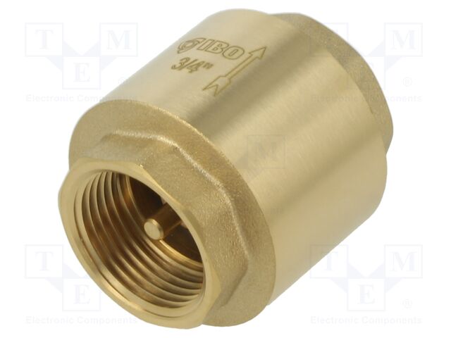 Check valve; G 3/4" internal; 16bar; brass; Medium: water