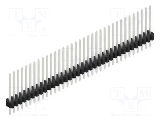Connector: pin strips; pin header; male; PIN: 35; 1.27mm; THT; 1x35