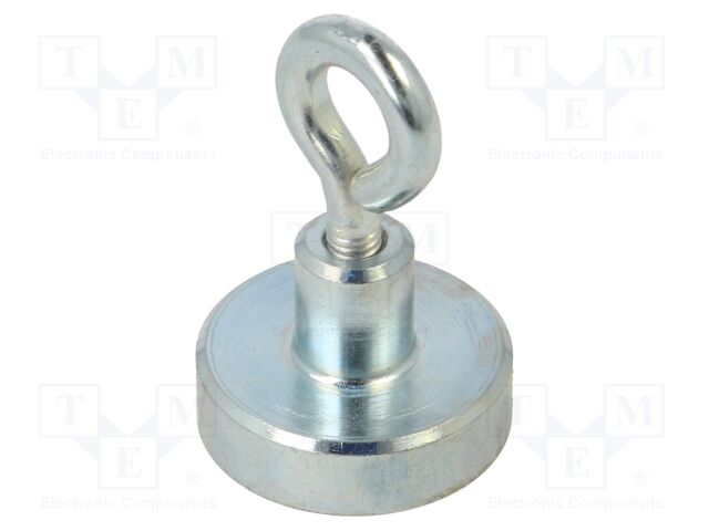 Magnet: permanent; hard ferrite; 18N; 16mm; with eyelet