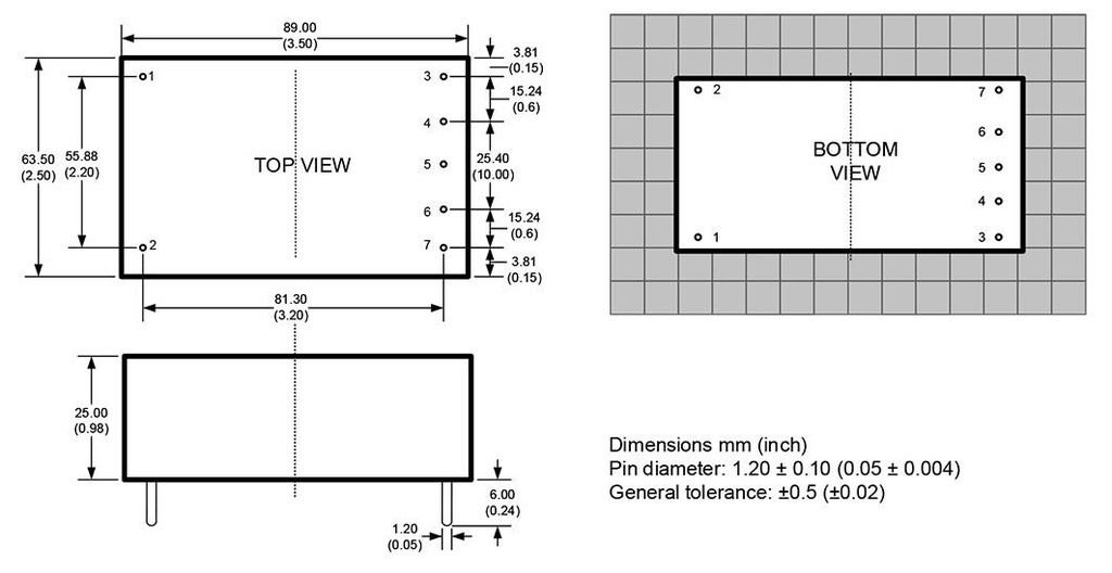 Converter: AC/DC; 40W; 85÷264VAC; Usup: 100÷370VDC; Uout: 24VDC