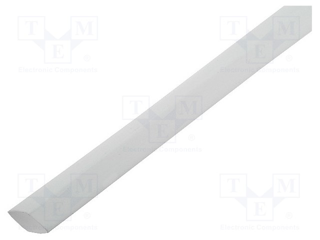 Heat shrink sleeve; glueless; 2: 1; 4.8mm; white; polyolefine