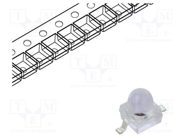 IR transmitter; 1.9mm; transparent; 20°; λp max: 940nm; SMD; 20mA