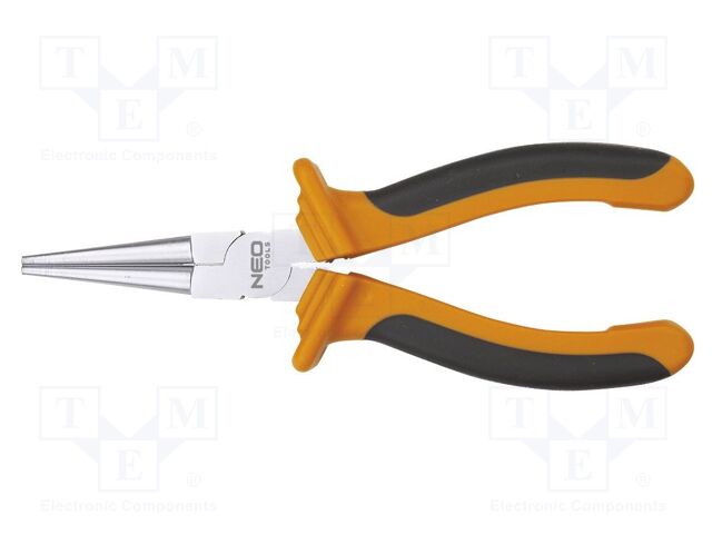 Pliers; half-rounded nose; 160mm