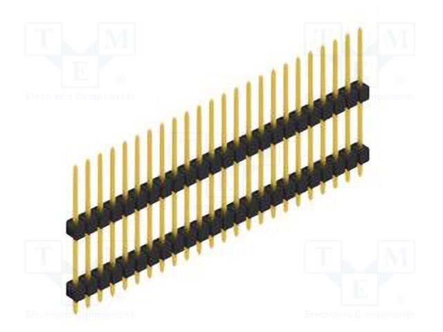 Connector: pin strips; pin header; male; PIN: 24; 2.54mm; THT; 1x24