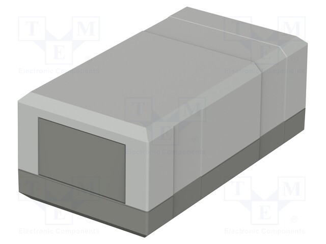 Enclosure: with panel; X: 67mm; Y: 125mm; Z: 50mm; ELEGANT; dark grey