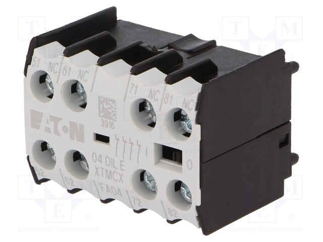 Auxiliary contacts; Series: DILEM,DILER; Leads: screw terminals
