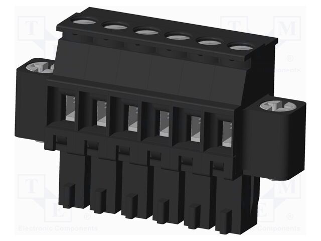 Connector: pluggable terminal block; plug; female; angled 90°