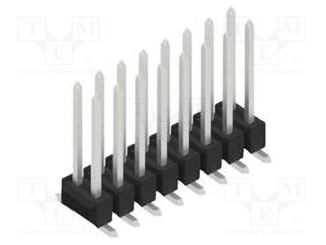 Connector: pin strips; pin header; male; PIN: 16; 2.54mm; SMT; 2x8