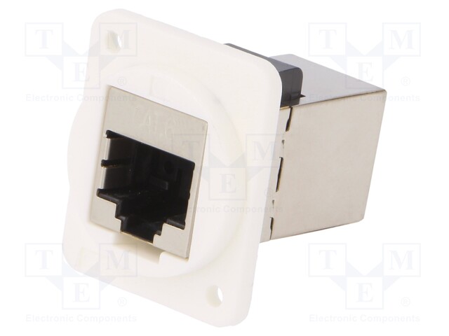 Coupler; FT; Cat: 6; shielded; Layout: 8p8c; RJ45 socket,both sides