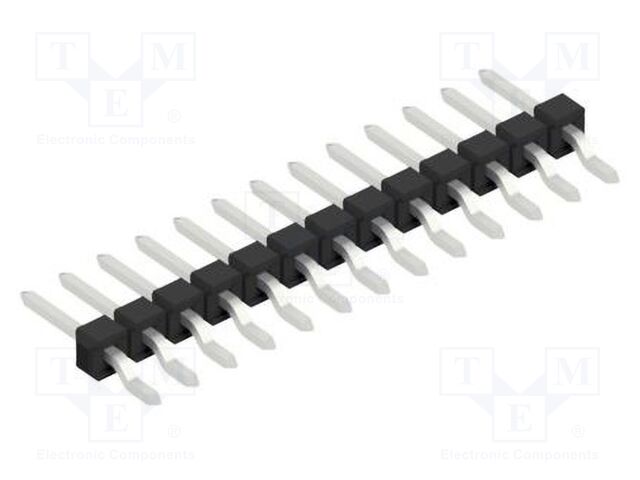 Connector: pin strips; pin header; male; PIN: 13; 2.54mm; SMT; 1x13