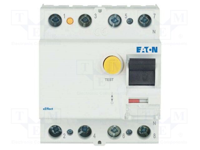 RCD breaker; Poles: 4
