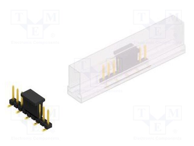 Connector: pin strips; pin header; male; PIN: 9; 2.54mm; SMT; 1x9